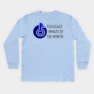 Teegeeack Inmate Of The Month Kids Long Sleeve T-Shirt